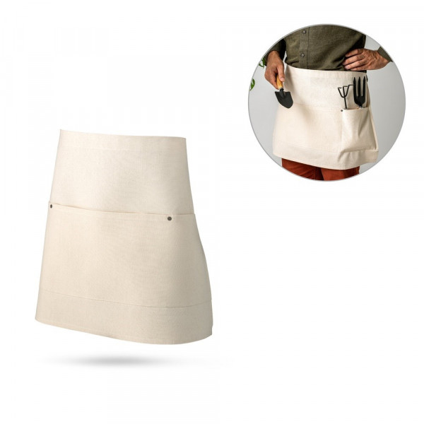 CHICORY. Multifunctioneel schort in canvas katoen (260 g/m²)