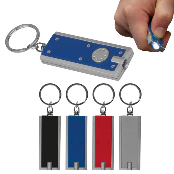 Sleutelhanger met wit LED lampje