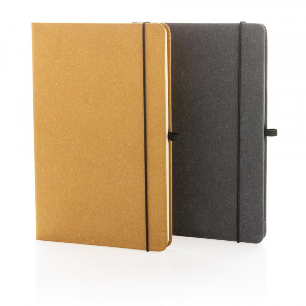 GRS Gerecycled lederen hardcover notitieboek A5
