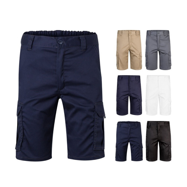 VL HEBE. Stretch bermuda met meerdere zakken (240g/m²), van katoen (46%), EME (38%) en polyester (16