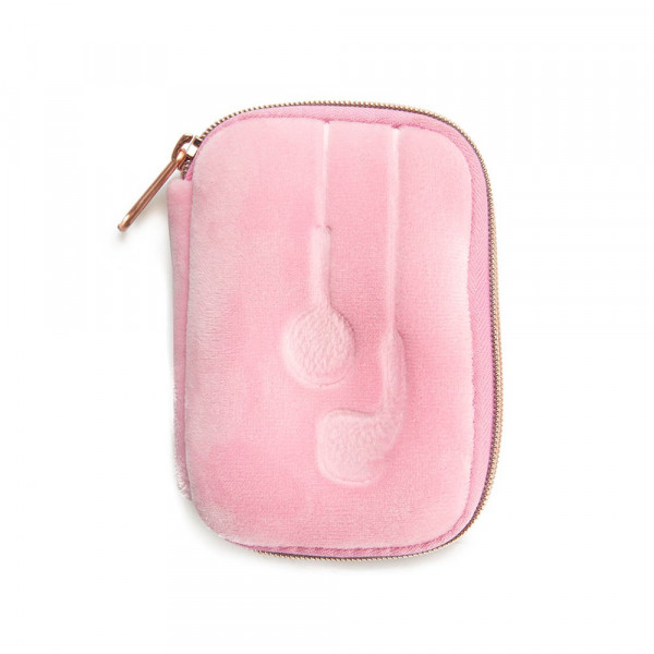 Balvi - Koffer,Earbuds,roze,fluwelen