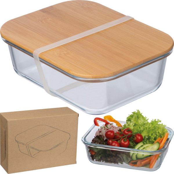 Lunchbox van hardglas (borosilicaatglas)